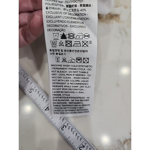 Levi's White Short Sleeve Spell Out Logo T-shirt Top Women's Medium - Picture 8 of 9